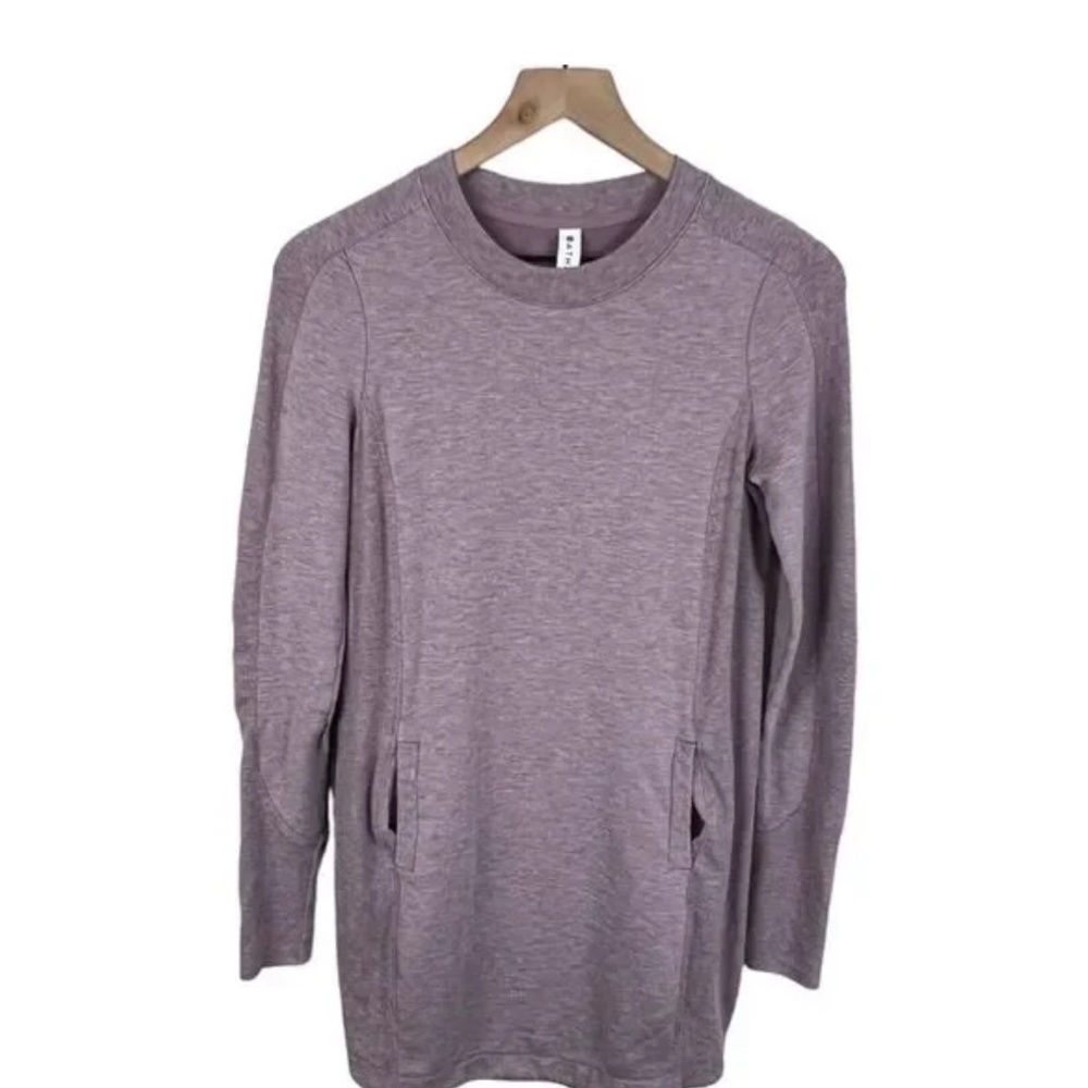 Athleta Womens Mauve Purple Long Sleeve Balance Dress